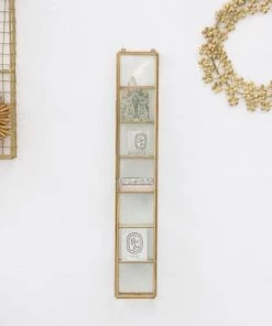 Passage Vernet Étagères Etagère Murale Colonne Verre Laiton Or -Vaisseliers Soldes Magasin etagere murale colonne verre laiton or 2