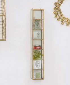 Passage Vernet Étagères Etagère Murale Colonne Verre Laiton Or -Vaisseliers Soldes Magasin etagere murale colonne verre laiton or 3