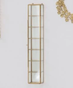 Passage Vernet Étagères Etagère Murale Colonne Verre Laiton Or -Vaisseliers Soldes Magasin etagere murale colonne verre laiton or 4