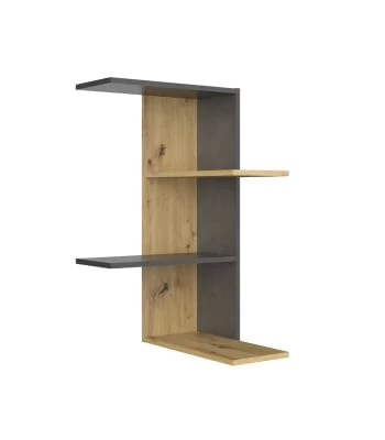 Calicosy Étagères Etagère Murale D'Angle 4 Plateaux H77 Cm - Blanc 6 Calicosy Étagères Etagère Murale D'Angle 4 Plateaux H77 Cm - Blanc – Image 6