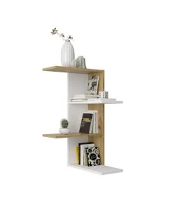 Calicosy Étagères Etagère Murale D'Angle 4 Plateaux H77 Cm - Blanc 9 Calicosy Étagères Etagère Murale D'Angle 4 Plateaux H77 Cm - Blanc -Vaisseliers Soldes Magasin etagere murale d angle 4 plateaux h77 cm blanc 3