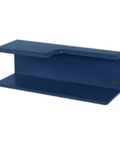 Meubles & Design Étagères Etagère Murale Design En Bois Bleu Foncé
