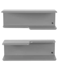 Meubles & Design Étagères Etagère Murale Design En Bois Gris -Vaisseliers Soldes Magasin etagere murale design en bois gris 2