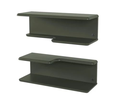 Meubles & Design Étagères Etagère Murale Design En Bois Vert Foncé 2 Meubles & Design Étagères Etagère Murale Design En Bois Vert Foncé – Image 2