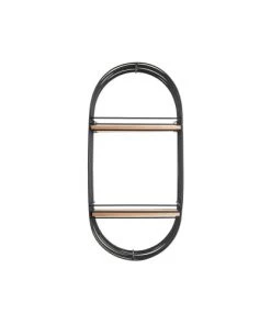 Present Time Étagères Etagère Murale Design En Métal Filaire Ovale Noir