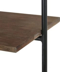 Maisons Du Monde Étagères Etagère Murale En Acacia Marron Noisette Et Noir Mat -Vaisseliers Soldes Magasin etagere murale en acacia marron noisette et noir mat 1000 13 1 210167 3