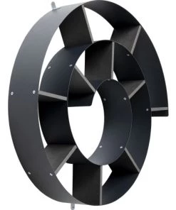 Kare Design Étagères Etagère Murale En Acier Gris Anthracite D80 -Vaisseliers Soldes Magasin etagere murale en acier gris anthracite d80 2