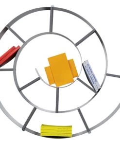 Kare Design Étagères Etagère Murale En Acier Gris Argenté D80 -Vaisseliers Soldes Magasin etagere murale en acier gris argente d80 4