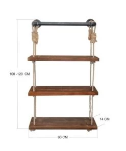 Toilinux Étagères Etagère Murale En Bois D'épicéa -Vaisseliers Soldes Magasin etagere murale en bois d epicea 4