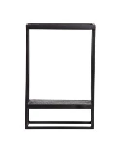 Woood Étagères Étagère Murale En Métal 40x60cm Noir