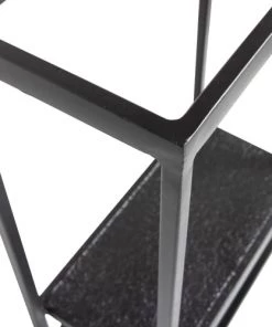 Woood Étagères Étagère Murale En Métal 40x60cm Noir -Vaisseliers Soldes Magasin etagere murale en metal 40x60cm noir 5