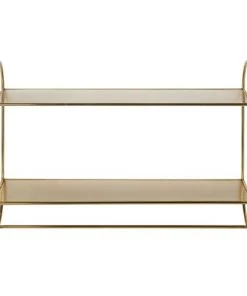 Maisons Du Monde Étagères Etagère Murale En Métal Doré
