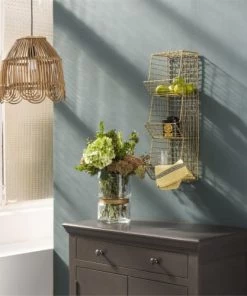 Maison Tilleul Étagères Etagère Murale En Métal Grillagé Or -Vaisseliers Soldes Magasin etagere murale en metal grillage or 3