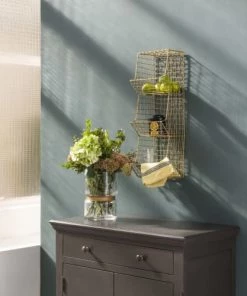 Maison Tilleul Étagères Etagère Murale En Métal Grillagé Or -Vaisseliers Soldes Magasin etagere murale en metal grillage or 4