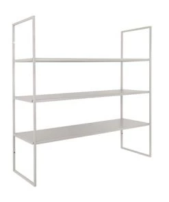 Present Time Étagères Etagère Murale En Métal Mat Gris -Vaisseliers Soldes Magasin etagere murale en metal mat gris 2