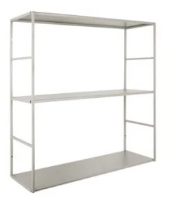 Present Time Étagères Etagère Murale En Métal Mat Gris -Vaisseliers Soldes Magasin etagere murale en metal mat gris 3