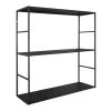 Present Time Étagères Etagère Murale En Métal Mat Noir