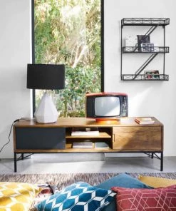 Maisons Du Monde Étagères Étagère Murale En Métal Noir 10 Maisons Du Monde Étagères Étagère Murale En Métal Noir -Vaisseliers Soldes Magasin etagere murale en metal noir 1000 1 35 155466 3