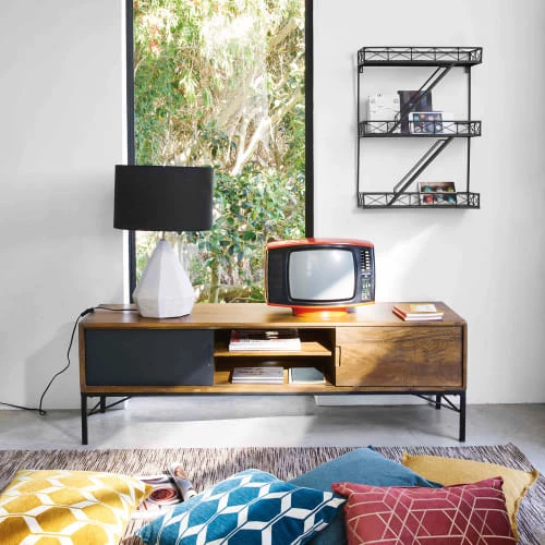 Maisons Du Monde Étagères Étagère Murale En Métal Noir 5 Maisons Du Monde Étagères Étagère Murale En Métal Noir – Image 5