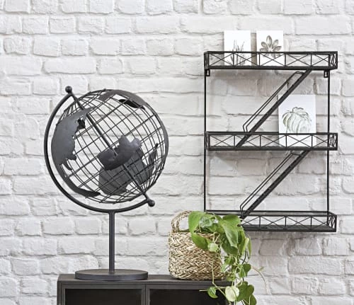 Maisons Du Monde Étagères Étagère Murale En Métal Noir 3 Maisons Du Monde Étagères Étagère Murale En Métal Noir – Image 3