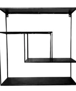 Decoclico Factory Étagères Etagère Murale En Métal Noir