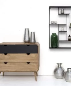 Decoclico Factory Étagères Etagère Murale En Métal Noir -Vaisseliers Soldes Magasin etagere murale en metal noir 2
