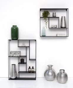 Decoclico Factory Étagères Etagère Murale En Métal Noir -Vaisseliers Soldes Magasin etagere murale en metal noir 3