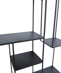 Decoclico Factory Étagères Etagère Murale En Métal Noir -Vaisseliers Soldes Magasin etagere murale en metal noir 4