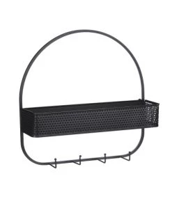 Mica Decorations Étagères Étagère Murale En Métal Noir