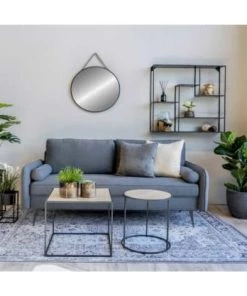 Meubles & Design Étagères Étagère Murale En Métal Noir 85x85cm -Vaisseliers Soldes Magasin etagere murale en metal noir 85x85cm 5