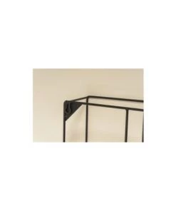 Wadiga Étagères Étagère Murale En Métal Noir Et Bois De Pin 40x40x11 -Vaisseliers Soldes Magasin etagere murale en metal noir et bois de pin 40x40x11 4