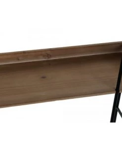 Wadiga Étagères Étagère Murale En Métal Noir Et Bois Fenêtre 60x18x107cm -Vaisseliers Soldes Magasin etagere murale en metal noir et bois fenetre 60x18x107cm 2