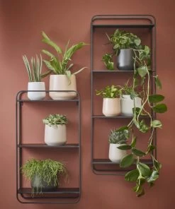 Mica Decorations Étagères Étagère Murale En Métal Noir H70 -Vaisseliers Soldes Magasin etagere murale en metal noir h70 2