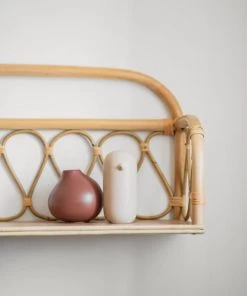 Saudara Collections Étagères Étagère Murale En Rotin Naturel