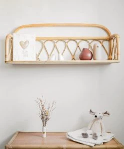 Saudara Collections Étagères Étagère Murale En Rotin Naturel -Vaisseliers Soldes Magasin etagere murale en rotin naturel 4