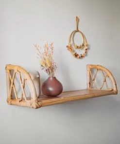 Saudara Collections Étagères Étagère Murale En Rotin Naturel -Vaisseliers Soldes Magasin etagere murale en rotin naturel 7