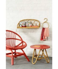 Kok Maison Étagères Etagère Murale En Rotin Vintage Beige -Vaisseliers Soldes Magasin etagere murale en rotin vintage beige 2