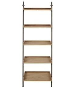 Maisons Du Monde Étagères Etagère Murale En Sapin Massif Et Métal Noir