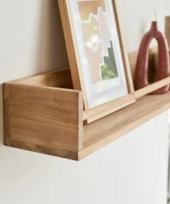 Tikamoon Étagères Etagère Murale En Teck Massif 100 Cm 9 Tikamoon Étagères Etagère Murale En Teck Massif 100 Cm -Vaisseliers Soldes Magasin etagere murale en teck massif 100 cm 4