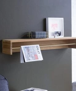Tikamoon Étagères Etagère Murale En Teck Massif 100 Cm -Vaisseliers Soldes Magasin etagere murale en teck massif 100 cm 9