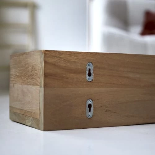 Tikamoon Étagères Etagère Murale En Teck Massif 5 Tikamoon Étagères Etagère Murale En Teck Massif – Image 5