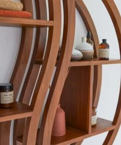 Vaisseliers Soldes Magasin -Vaisseliers Soldes Magasin etagere murale en teck massif 6