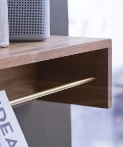 Tikamoon Étagères Etagère Murale En Teck Massif 60 Cm -Vaisseliers Soldes Magasin etagere murale en teck massif 60 cm 7