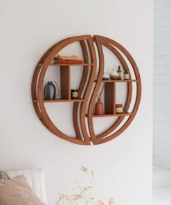 Tikamoon Étagères Etagère Murale En Teck Massif -Vaisseliers Soldes Magasin etagere murale en teck massif 8