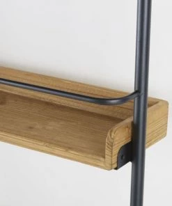 Maisons Du Monde Étagères Etagère Murale Industrielle En Sapin Massif Et Métal Gris Anthracite -Vaisseliers Soldes Magasin etagere murale industrielle en sapin massif et metal gris anthracite 1000 9 19 216130 3