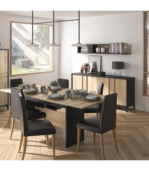 Calicosy Étagères Etagère Murale Industrielle - L160 X H27 X P25 Cm - Marron 2 Calicosy Étagères Etagère Murale Industrielle - L160 X H27 X P25 Cm - Marron – Image 2