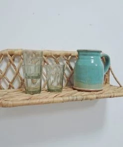 Casatera Étagères Etagère Murale Jacinthe Eau Tressée Marron -Vaisseliers Soldes Magasin etagere murale jacinthe eau tressee marron 2
