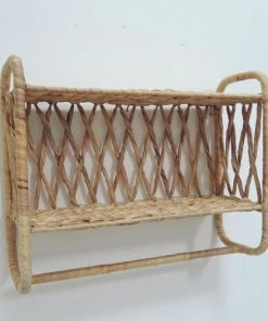 Casatera Étagères Etagère Murale Jacinthe Eau Tressée Marron -Vaisseliers Soldes Magasin etagere murale jacinthe eau tressee marron 7