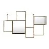 Maisons Du Monde Étagères Étagère Murale Miroir En Métal Doré