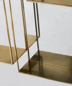 Maisons Du Monde Étagères Étagère Murale Miroir En Métal Doré -Vaisseliers Soldes Magasin etagere murale miroir en metal dore 1000 7 2 176671 3